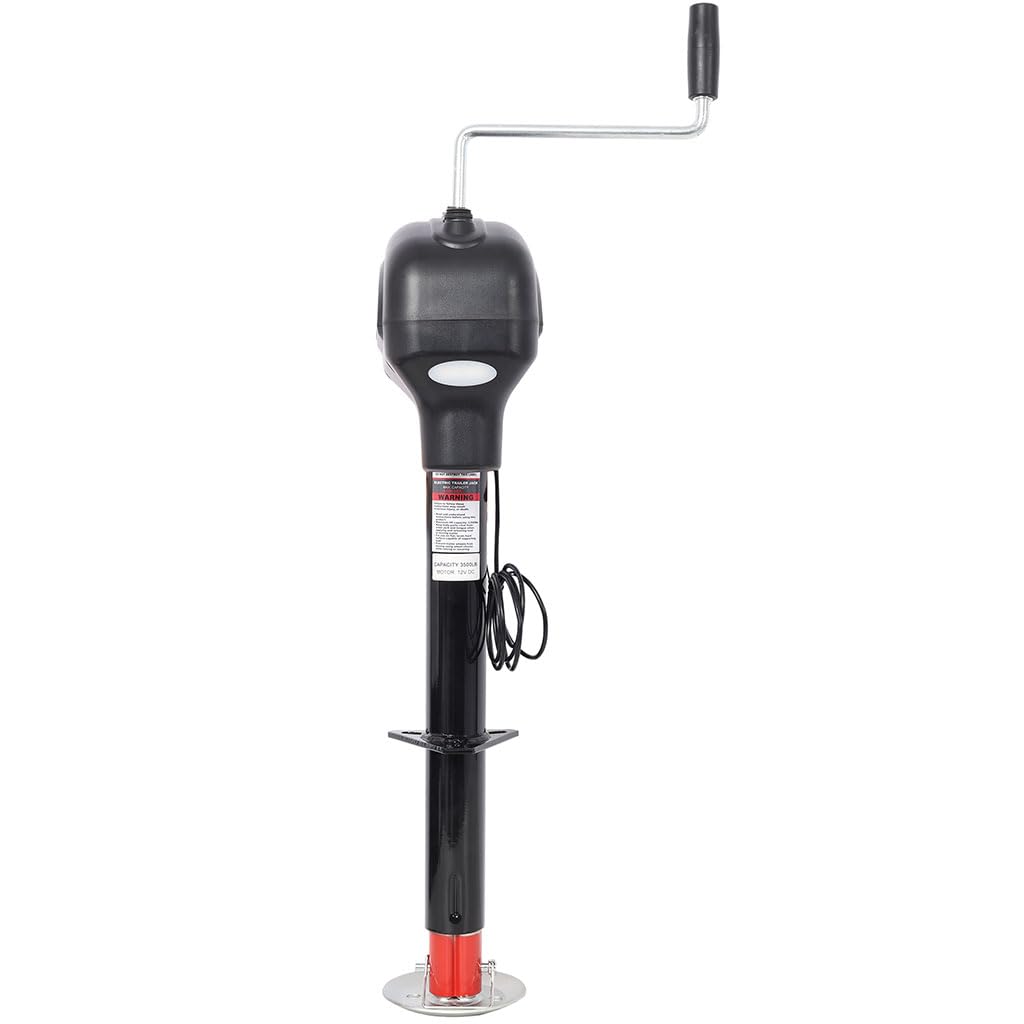 12V Electric Trailer Jack 3500 lbs 28" Lift Height W7669