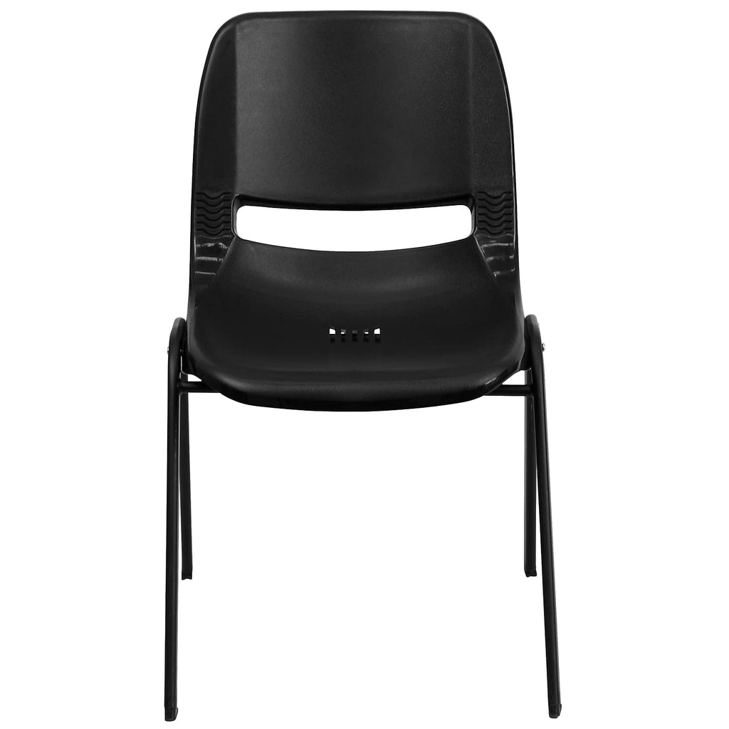Black Ergonomic Stack Chair 5-Pack T88873