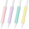 Silicone Grip Compatible with Apple Pencil 2nd Generation, USB-C & Pro (Purple/Pink/Yellow/Green) H53949