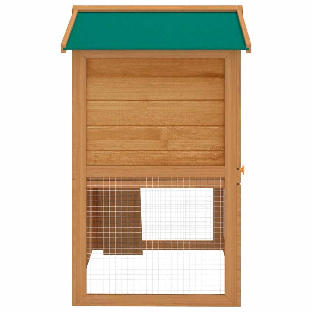2-Tier Outdoor Rabbit Hutch with Wood Frame and Ramp G882743