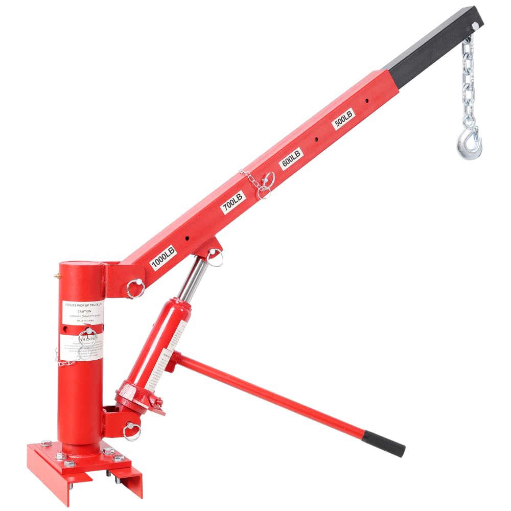 1000lbs Capacity Hydraulic Truck Bed Crane with 360° Swivel Base M84002