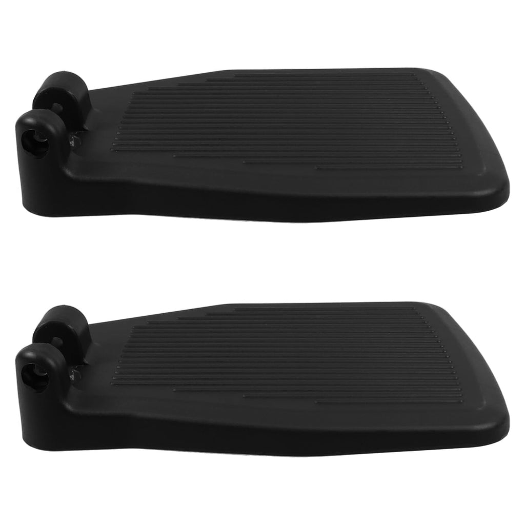 Black Plastic Wheelchair Footplates Replacement Pair M2087