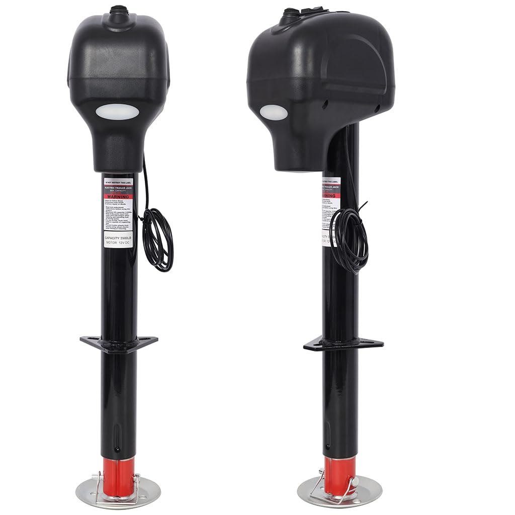 12V Electric Trailer Jack 3500 lbs 28" Lift Height W7669