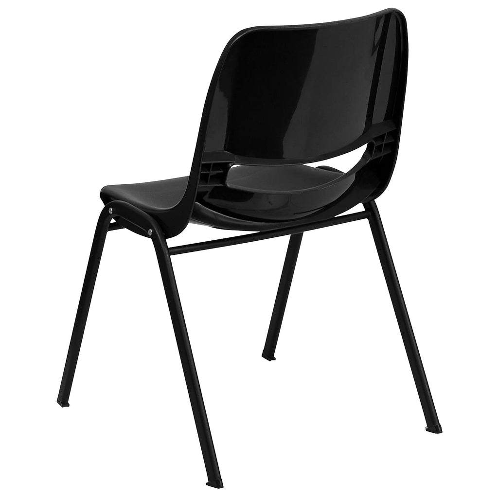 Black Ergonomic Stack Chair 5-Pack T88873