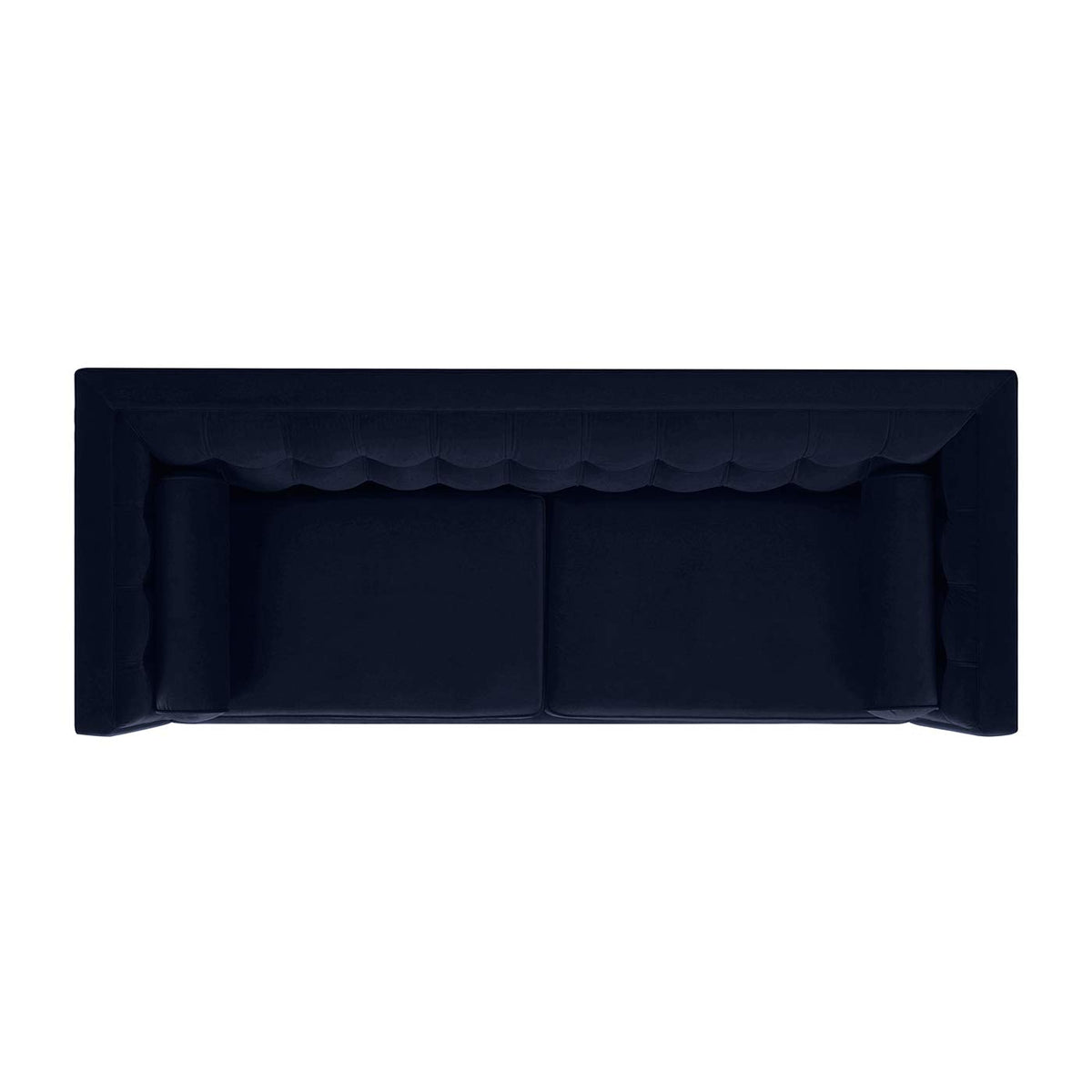 Dark Navy Blue Performance Velvet Tufted Sofa J7461