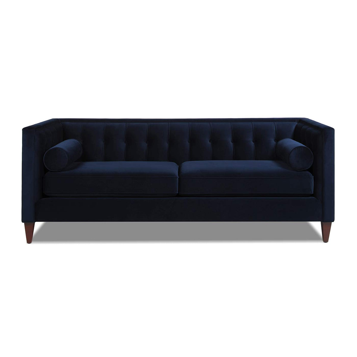 Dark Navy Blue Performance Velvet Tufted Sofa J7461