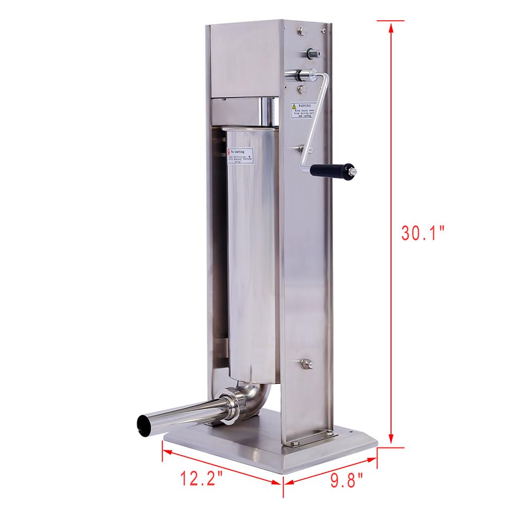 7L Stainless Steel Vertical Sausage Stuffer C73404