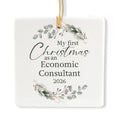 Ceramic 3-inch Square-Shaped Ornament F4644