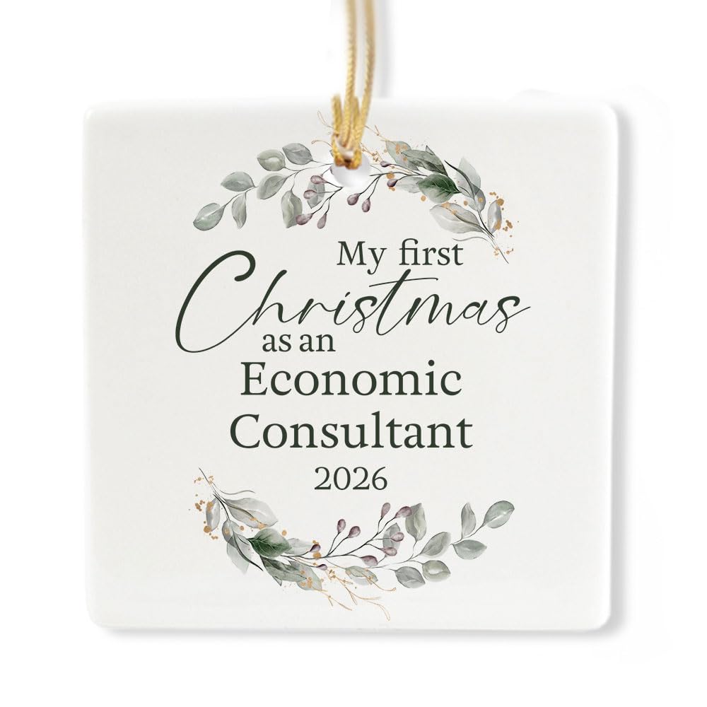 Ceramic 3-inch Square-Shaped Ornament F4644