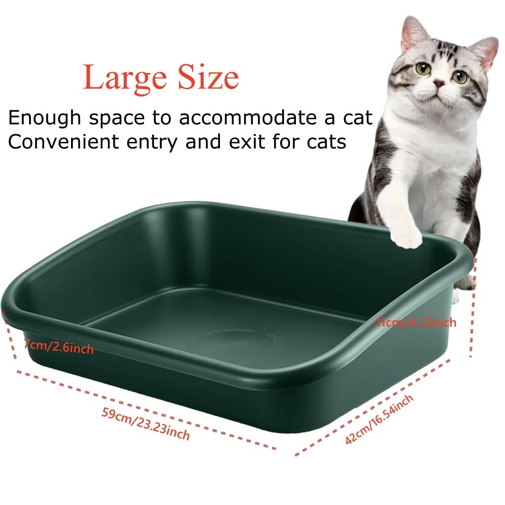 Extra Large High Sides Low Entry ABS Litter Box E58456