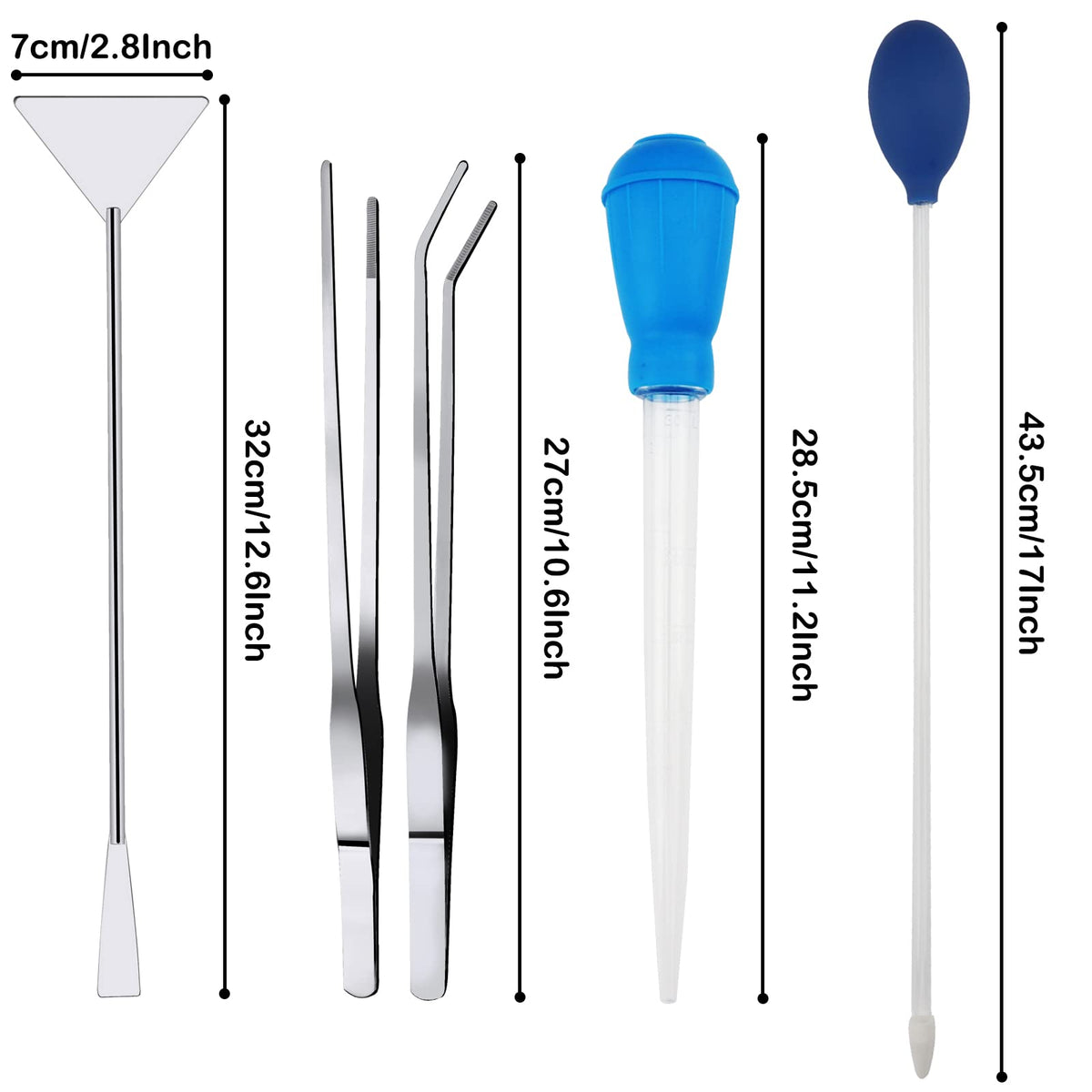 8 in 1 Stainless Steel Aquarium Cleaning Tools Q80268