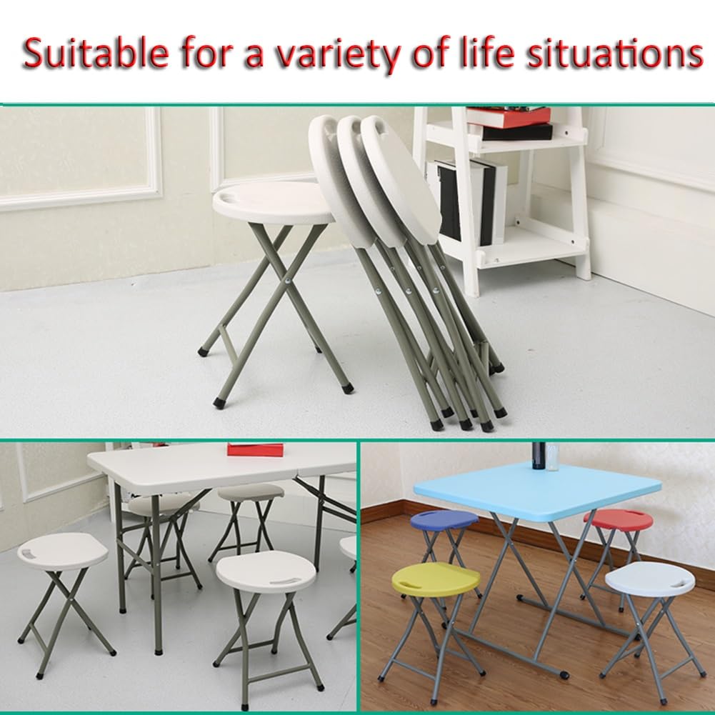 Black 18 Inch Folding Stool with Handle F255