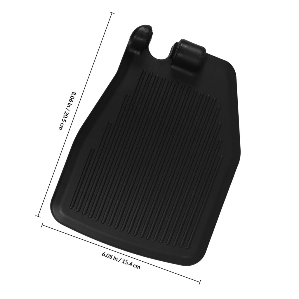 Black Plastic Wheelchair Footplates Replacement Pair M2087