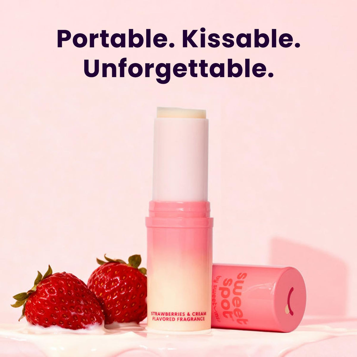 Portable Strawberries & Cream Perfume Stick S65733