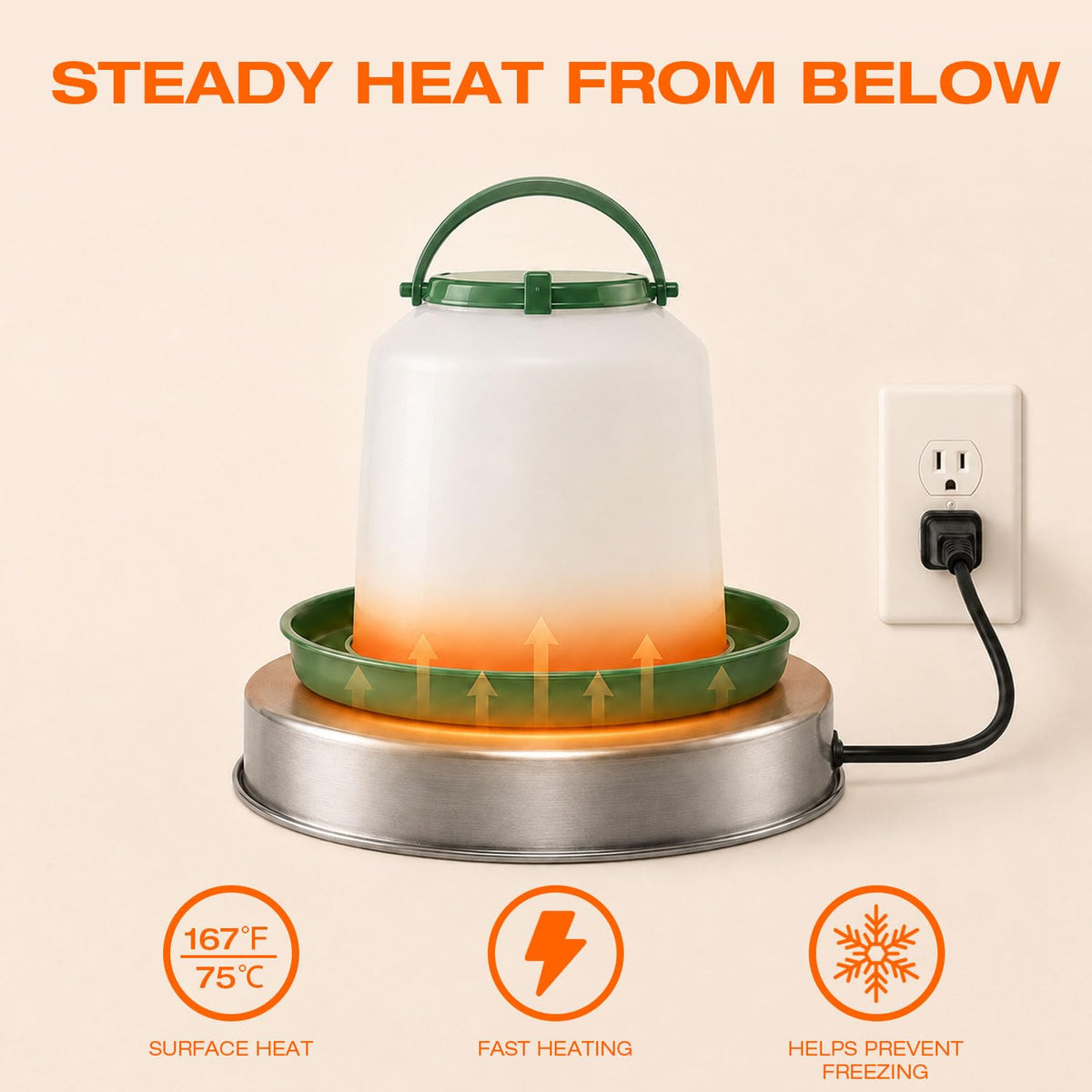Heated Chicken Waterer 13 Inches U857791