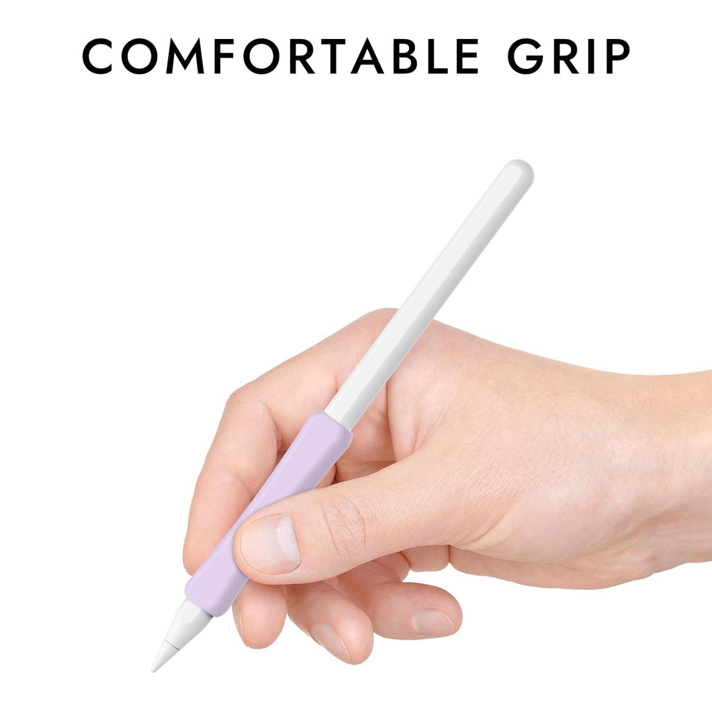 Silicone Grip Compatible with Apple Pencil 2nd Generation, USB-C & Pro (Purple/Pink/Yellow/Green) H53949