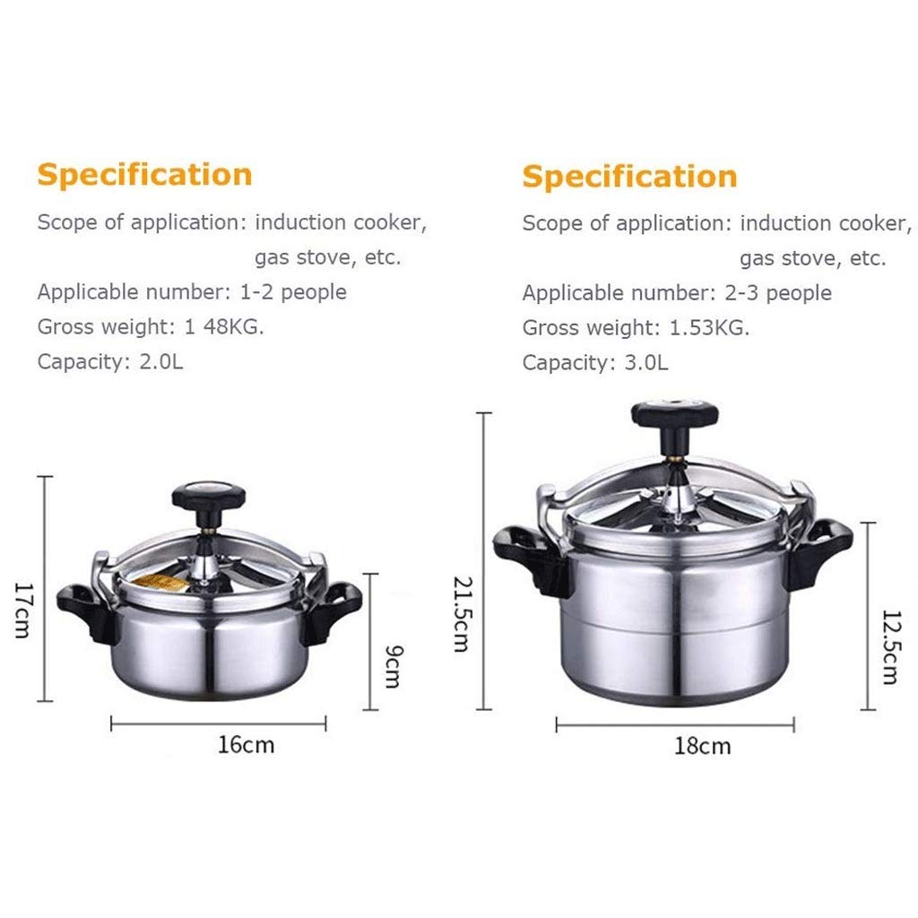 Aluminum Non-Stick Pressure Cooker 2L W218