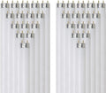 24 Inch T8 Fluorescent Tube Light Bulb 17W 1400 Lumens 5000K Bright White G13 Medium Bi-Pin Base 2 Foot Straight Linear Lamp Pack of 30 G889058