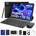 Android 16 Tablet with Keyboard Mouse Stylus Case, 24GB RAM 1TB TF Expand, 10 inch HD IPS Screen C17861