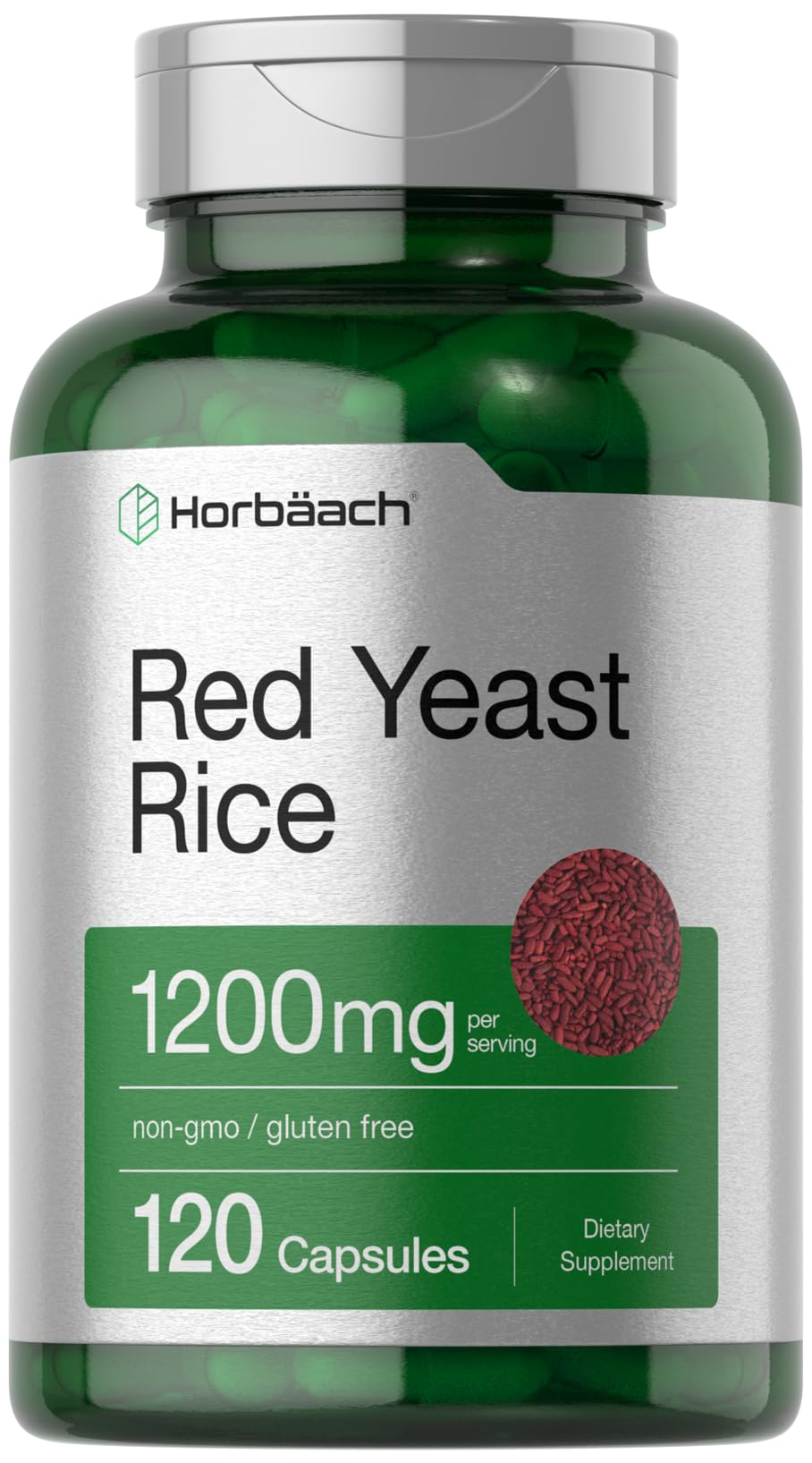 Red Yeast Rice 1200 mg 120 Capsules H35615