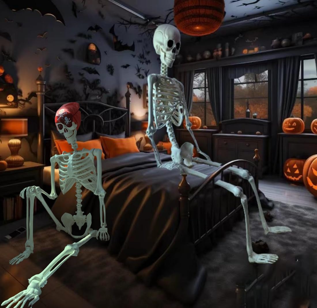 Life Size Posable Skeleton Decoration C6749