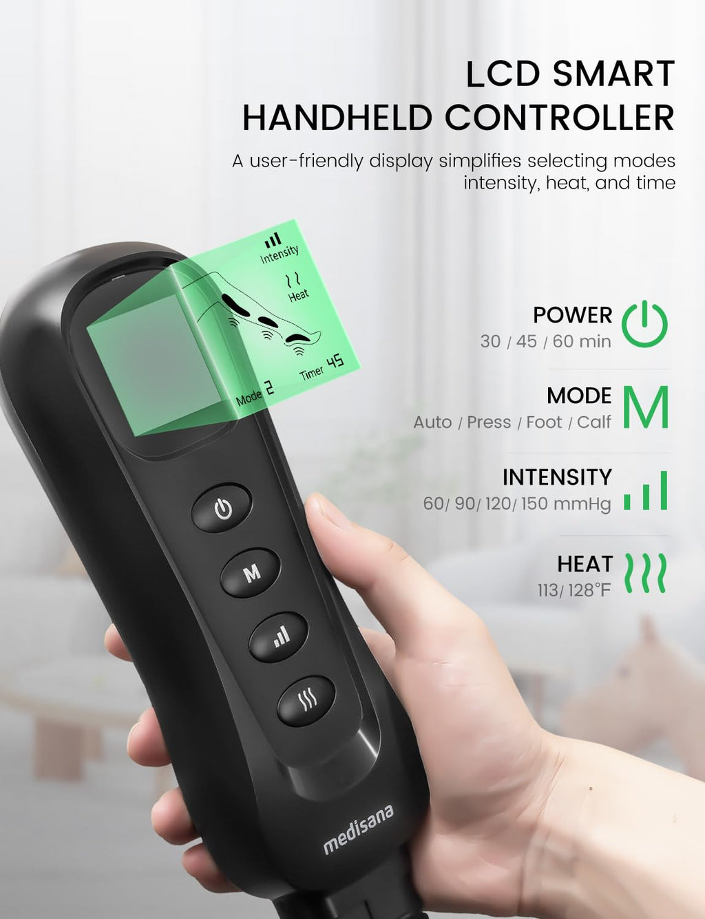 Leg Compression Massager with Heat A1493