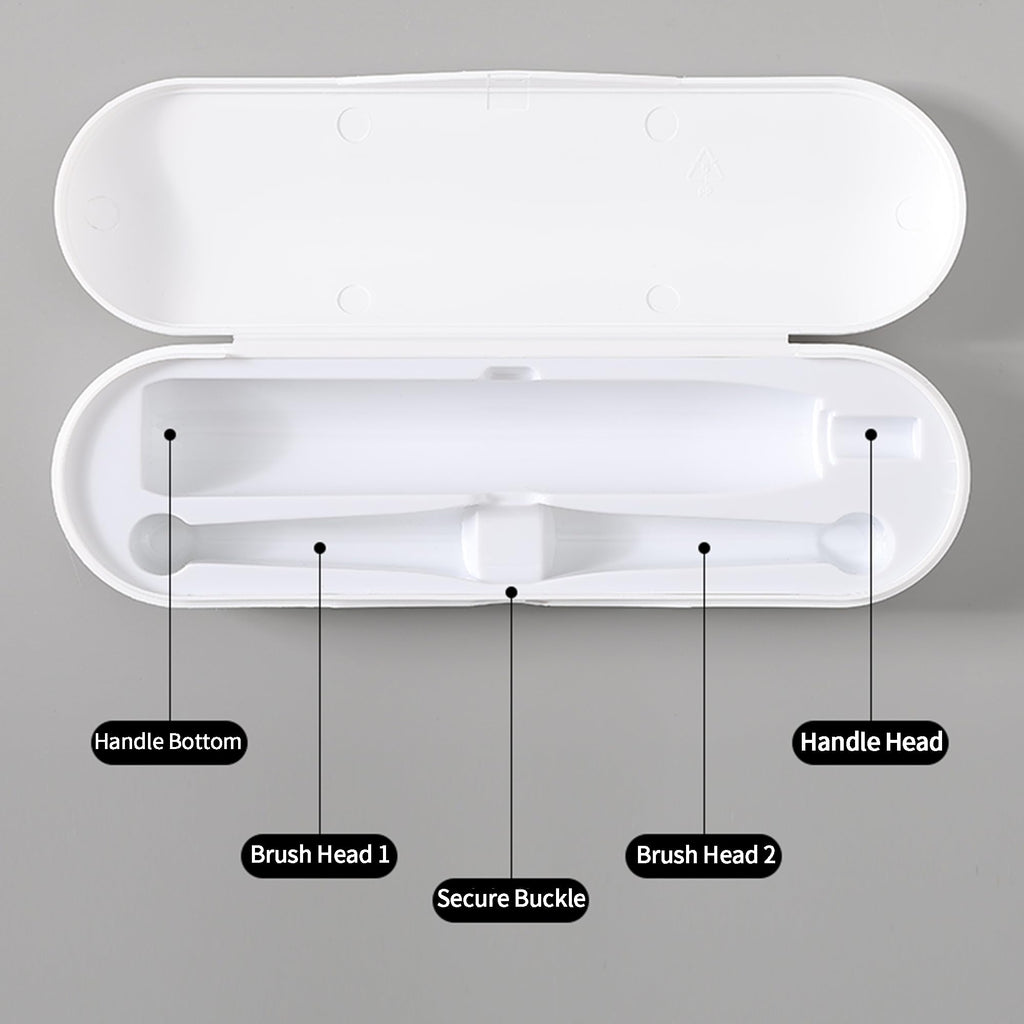 2 Pack Plastic Electric Toothbrush Travel Case A367