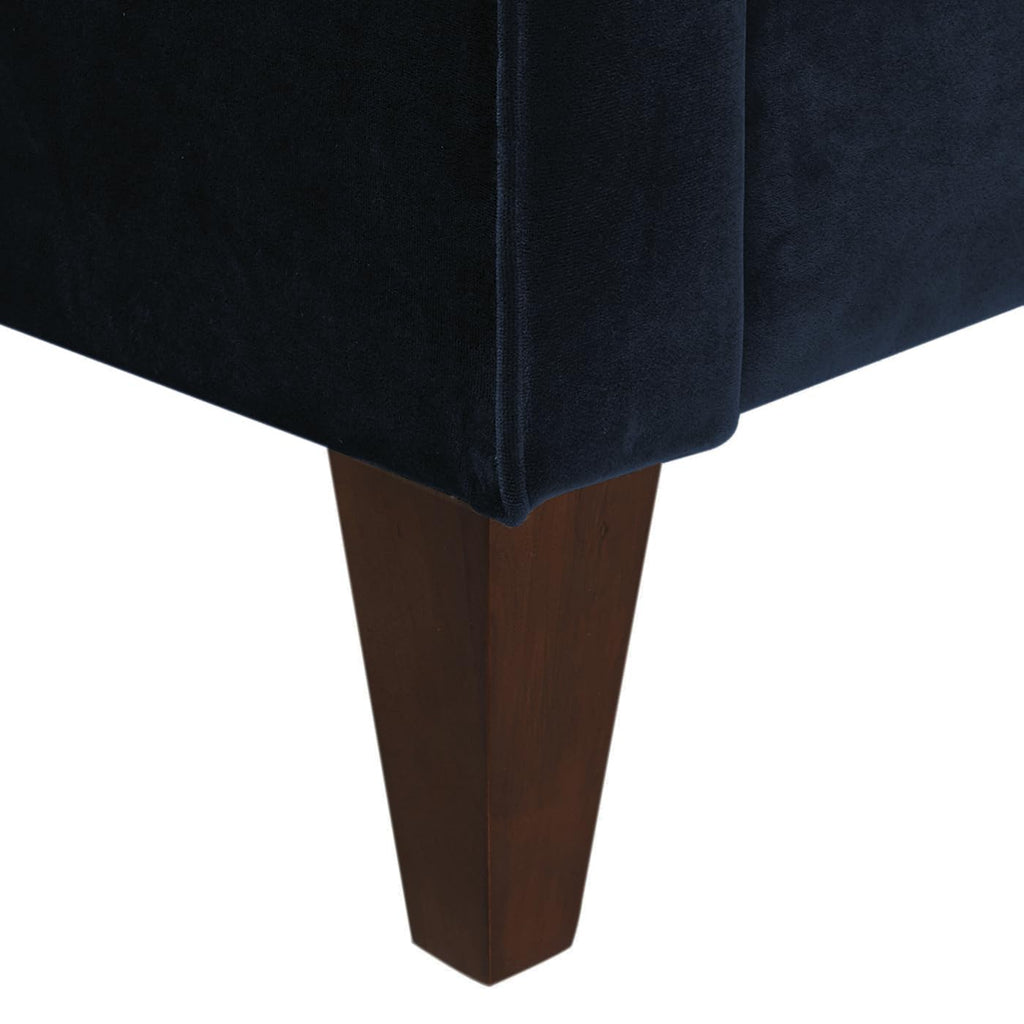 Dark Navy Blue Performance Velvet Tufted Sofa J7461
