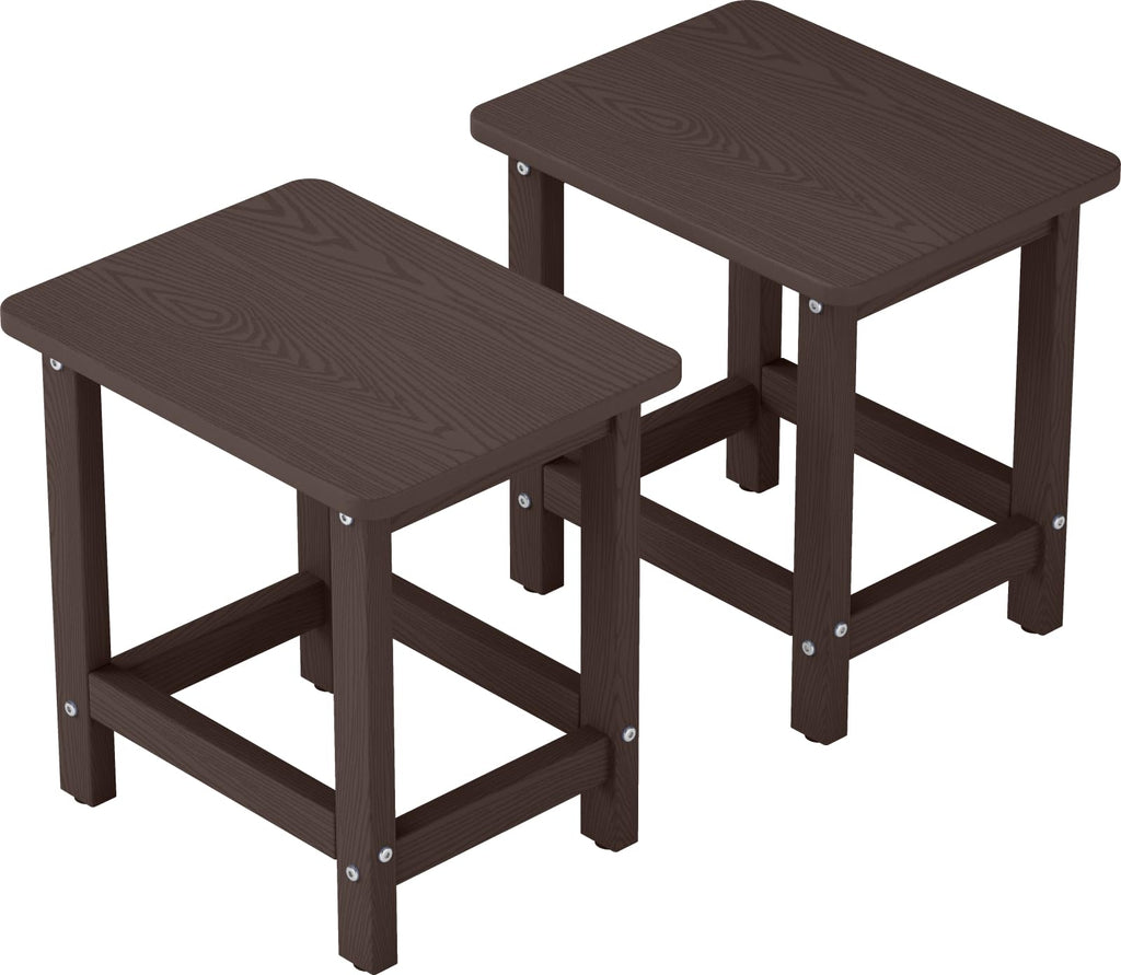 Set of 2 HDPE Outdoor Side Table S272