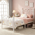 Twin Size Bed Frame with Victorian Headboard & Footboard A658562