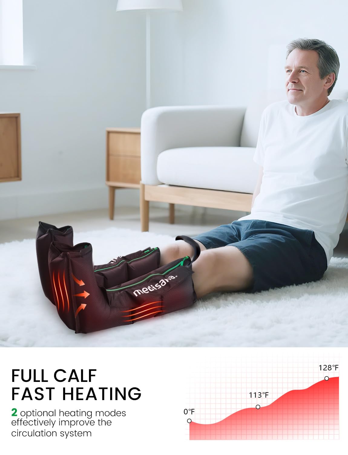 Leg Compression Massager with Heat A1493