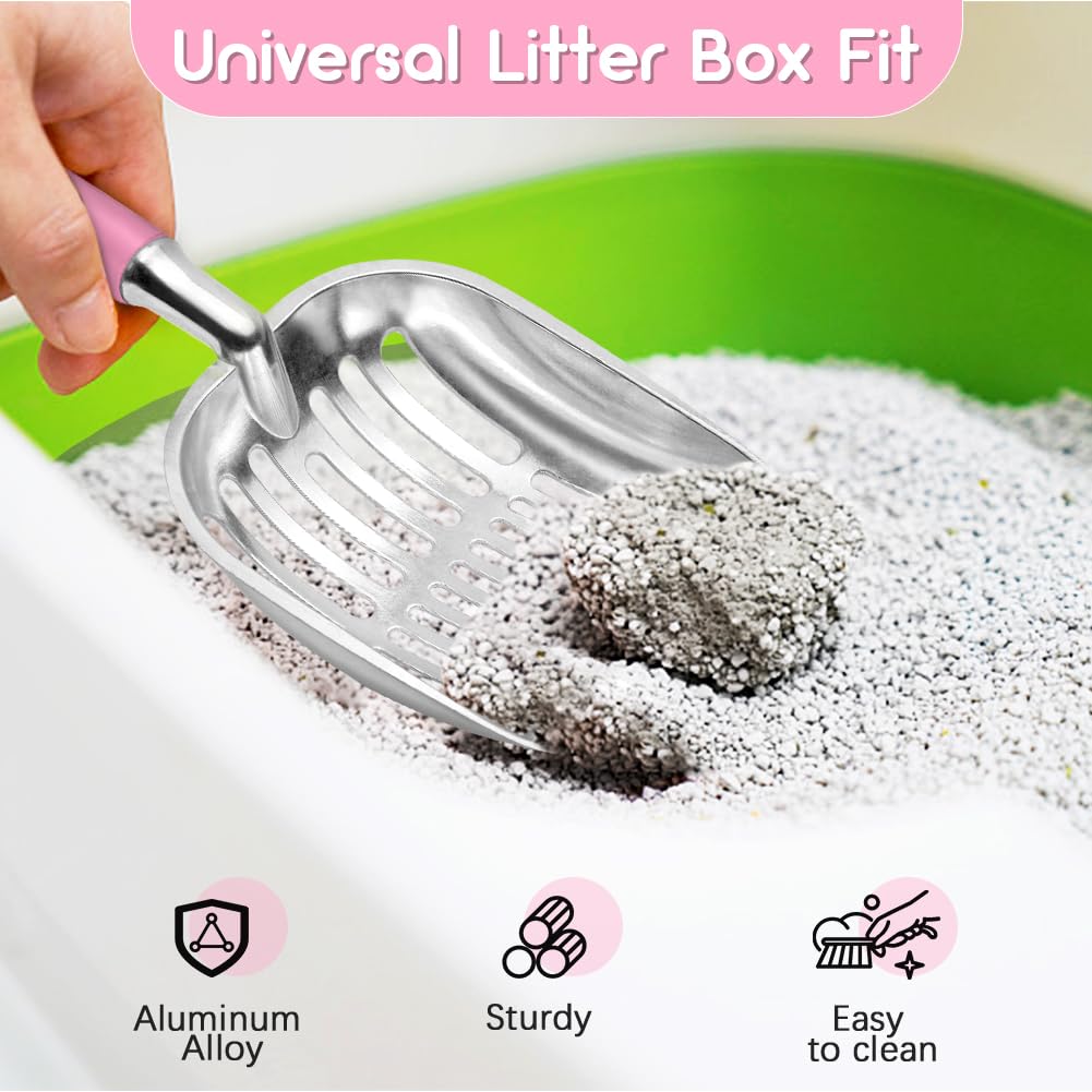 Metal Cat Litter Scoop with Deep Mesh I2490