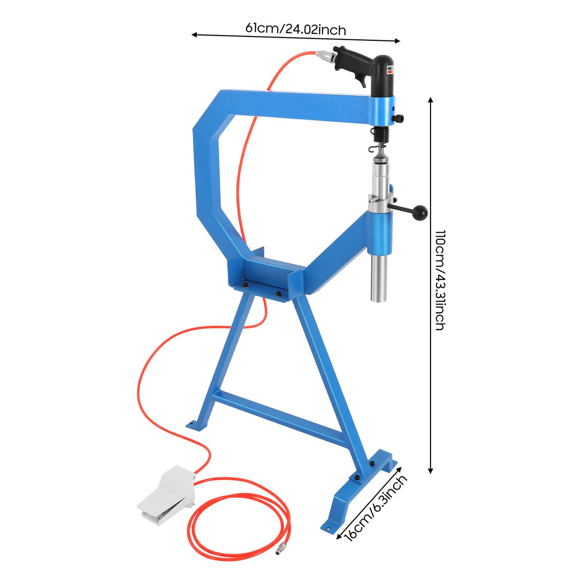 Pneumatic Planishing Hammer Sheet Metal Shaping Machine with Cast-Iron Stand N1369