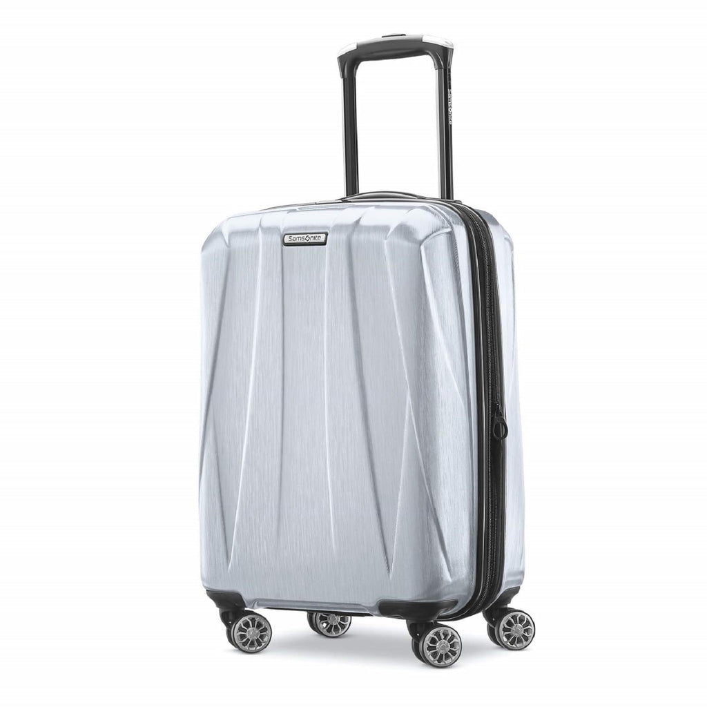 Hardside Expandable Spinner Luggage Silver Carry-On 20-Inch V98081