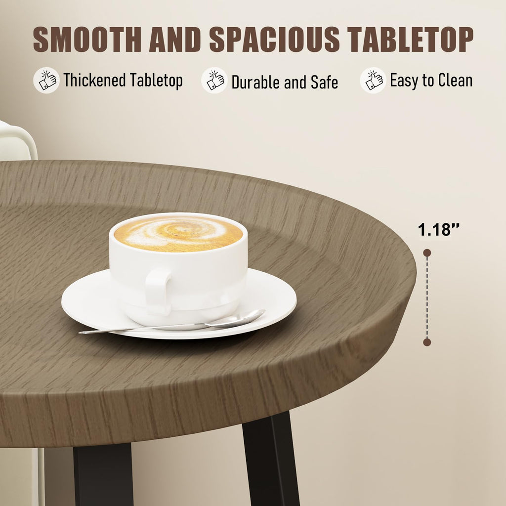 Round 2 Tier End Table with Storage Shelf Q862571