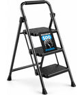 Folding Step Ladder with Anti-Slip Pedal H37165