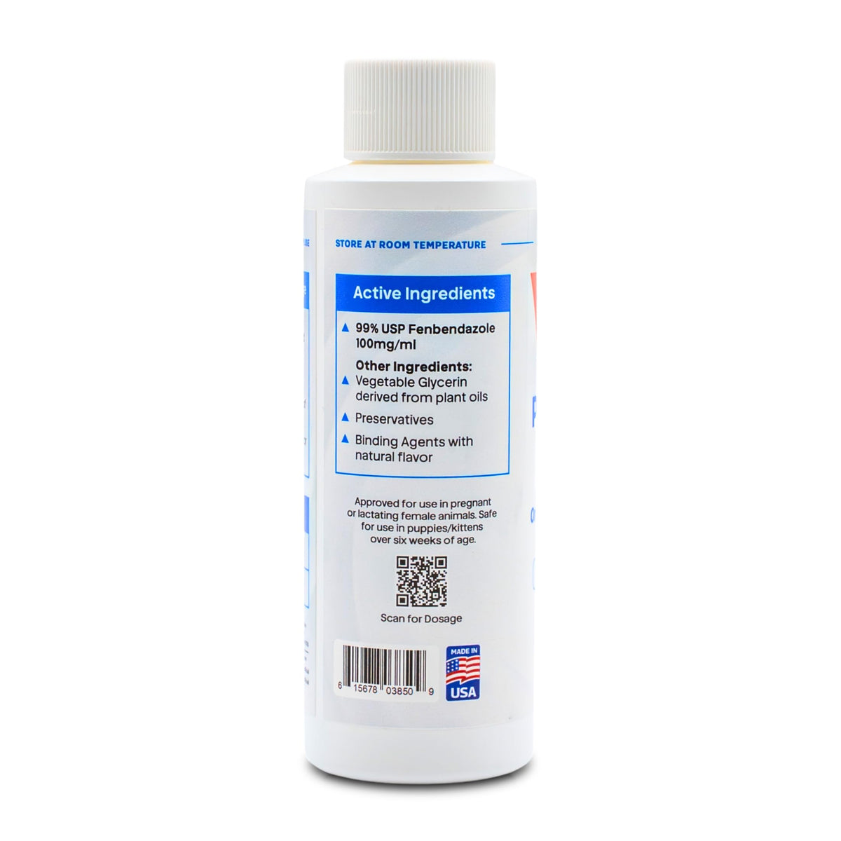 Broad-Spectrum Oral Suspension 10% for Dogs and Cats 120ML/4.1oz Bacon Flavor O9008