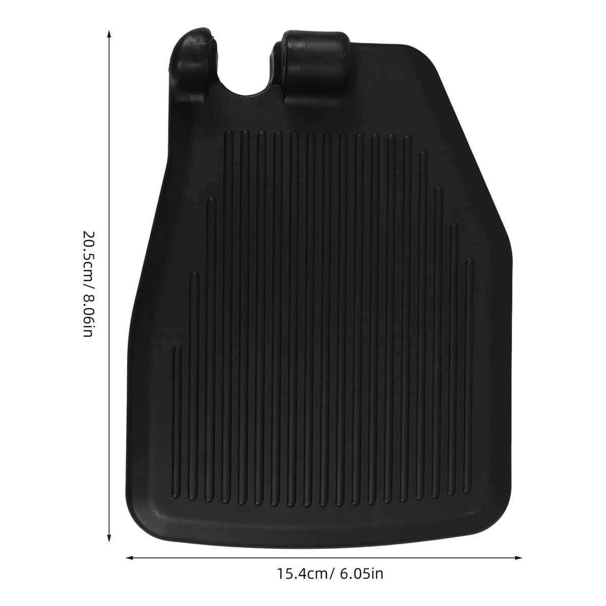 Black Plastic Wheelchair Footplates Replacement Pair M2087