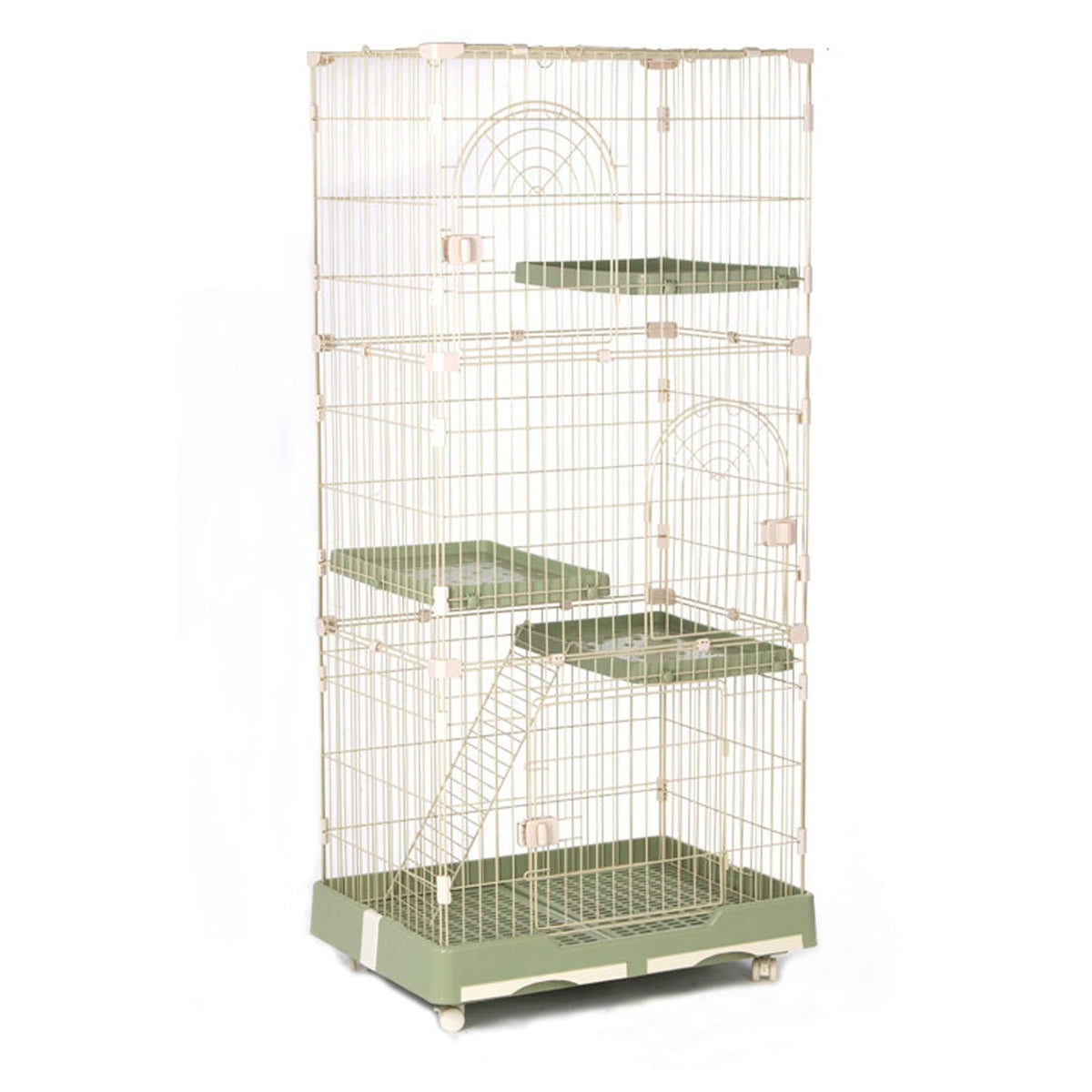 Foldable 4 Tier Detachable Cat Cage with Hammock K9218