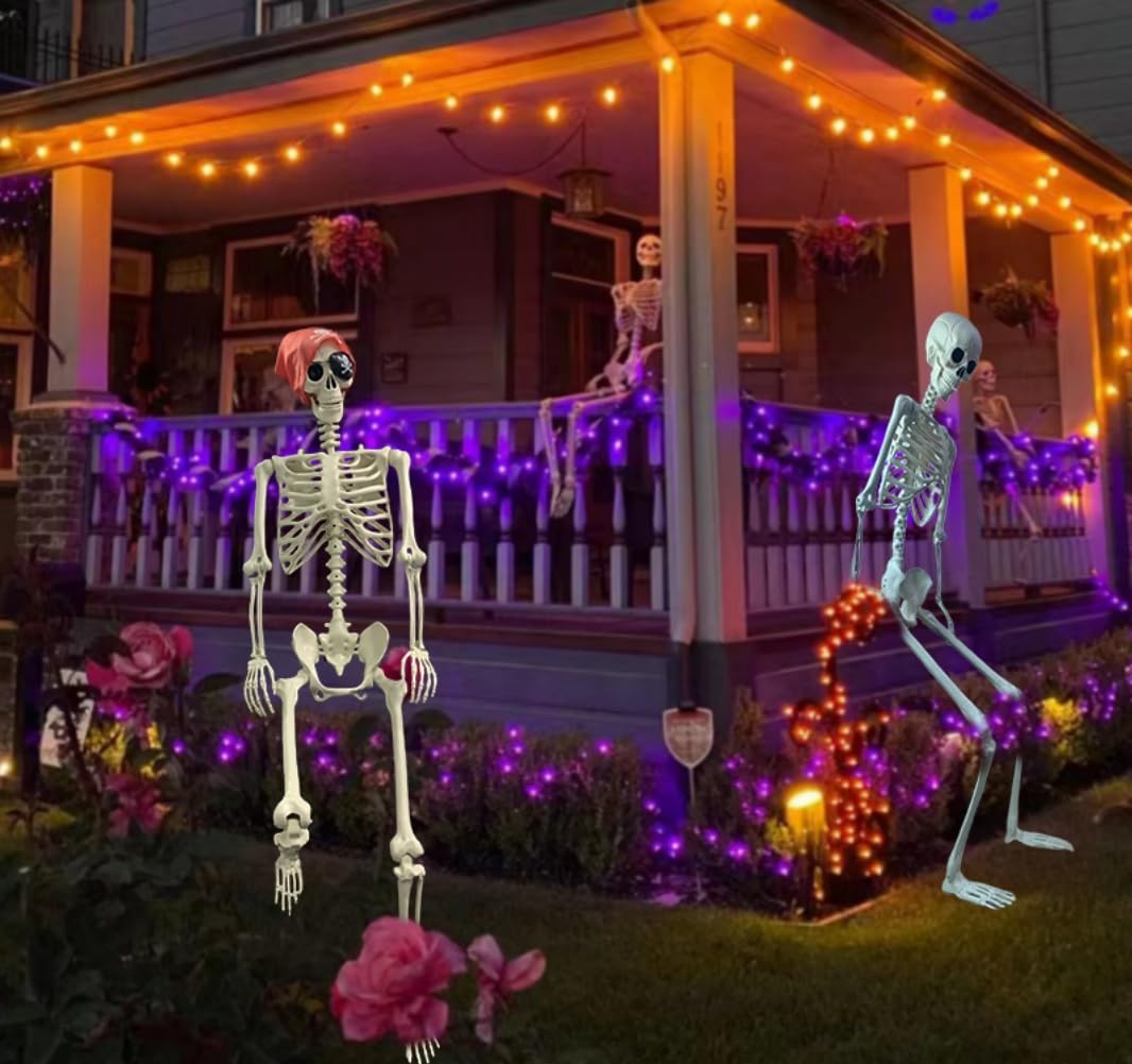 Life Size Posable Skeleton Decoration C6749