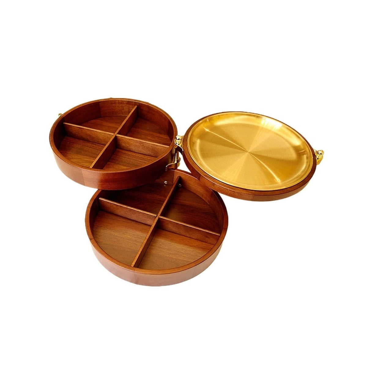 3 Layers Solid Wood Fruit Bowl C4766