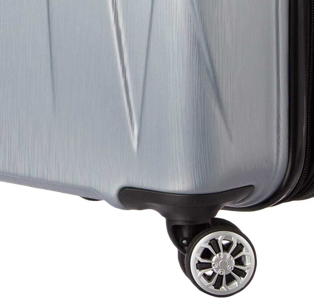Hardside Expandable Spinner Luggage Silver Carry-On 20-Inch V98081