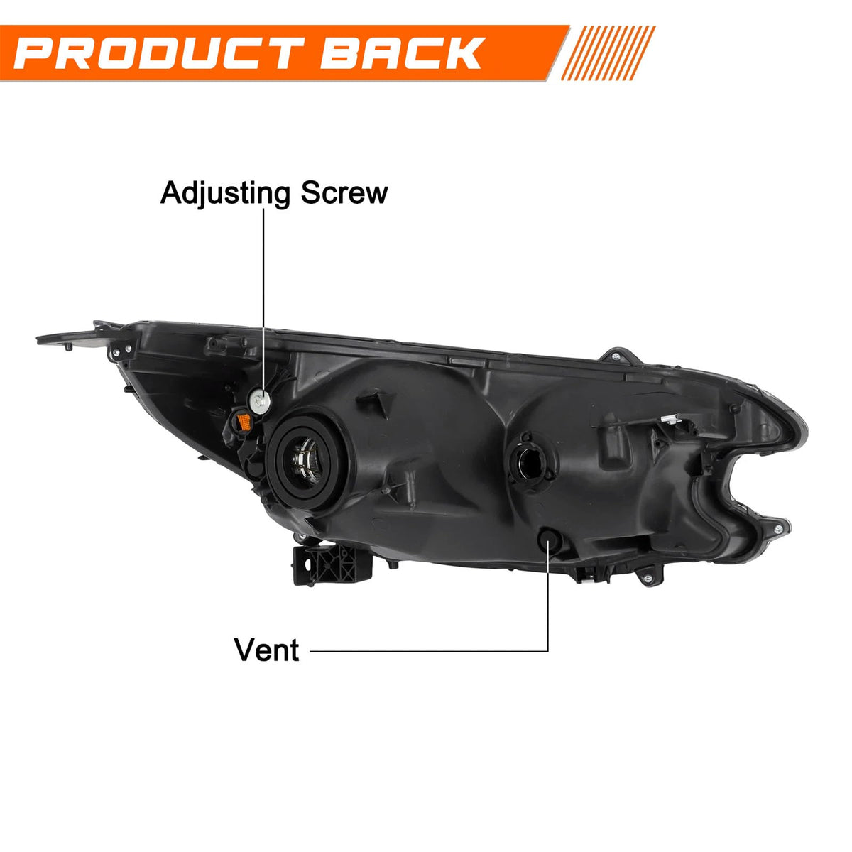 Black Halogen Headlight Assembly S205369