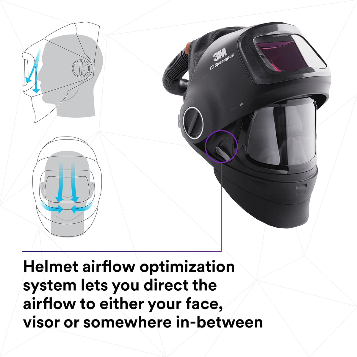 Heavy-Duty Welding Helmet with PAPR Assembly P753