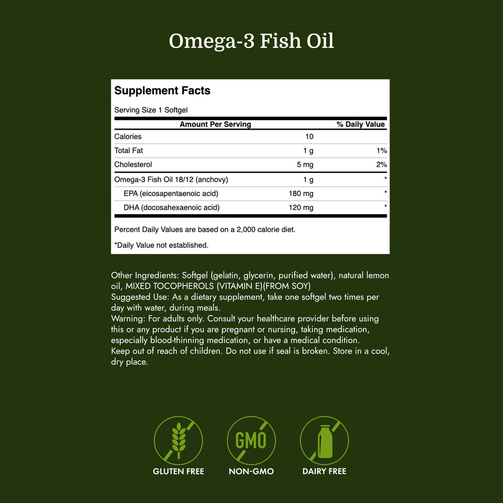 Omega-3 Fish Oil 150 Softgels Lemon T273