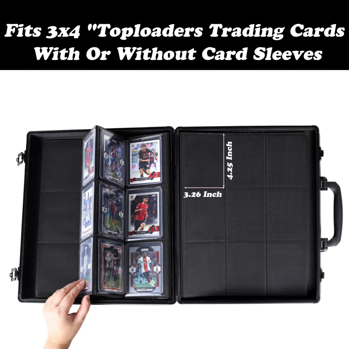 Black 216 Toploader Trading Card Binder Y58696