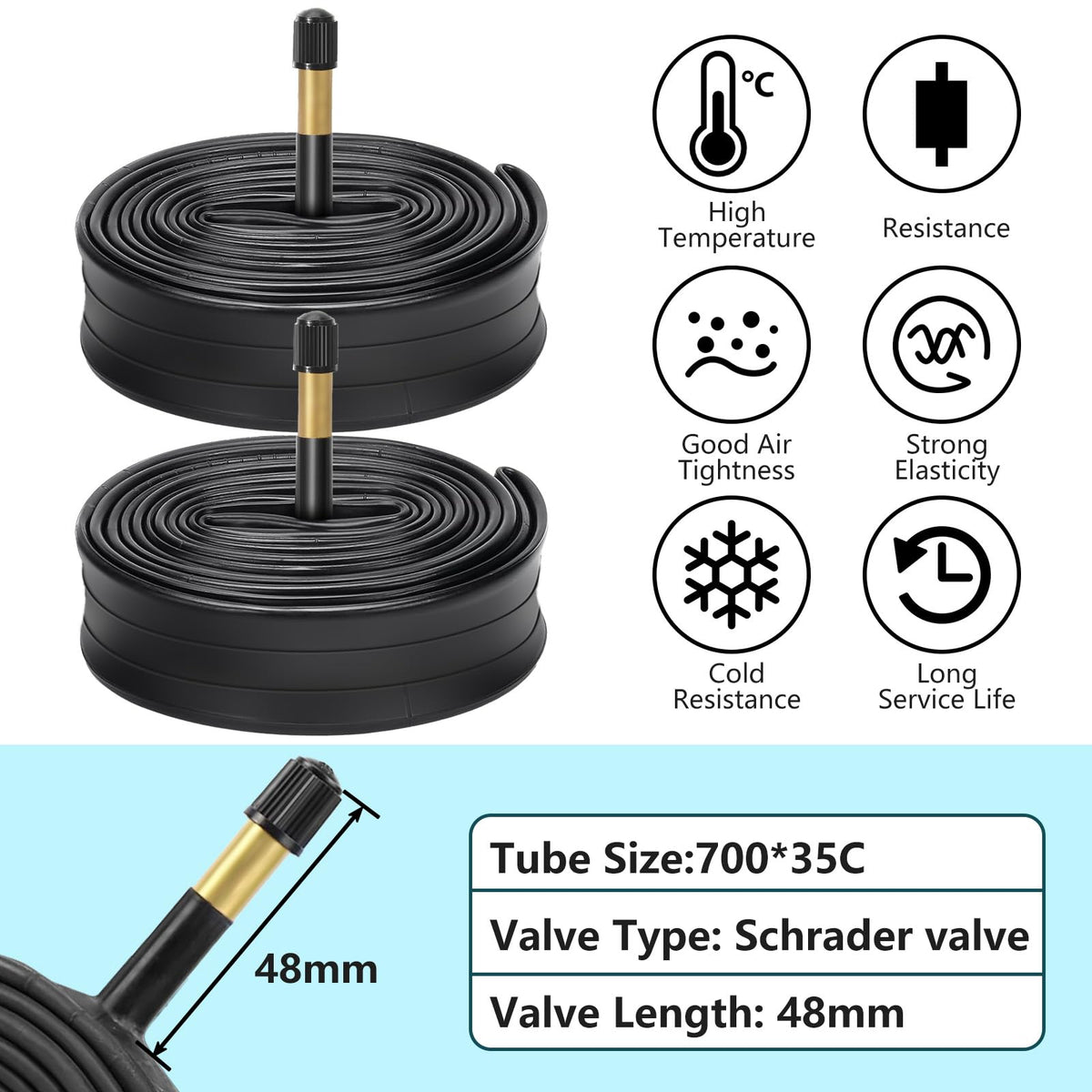 Foldable Road Bike Tires and Inner Tubes 2-Pack M662923