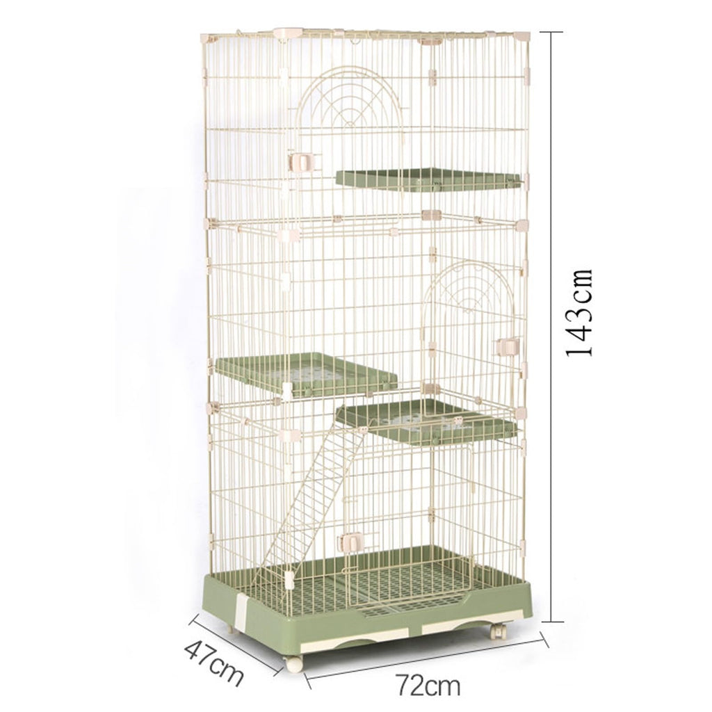 Foldable 4 Tier Detachable Cat Cage with Hammock K9218