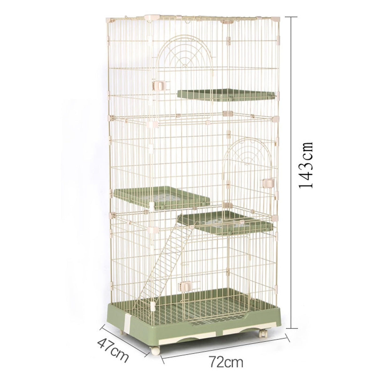 Foldable 4 Tier Detachable Cat Cage with Hammock K9218
