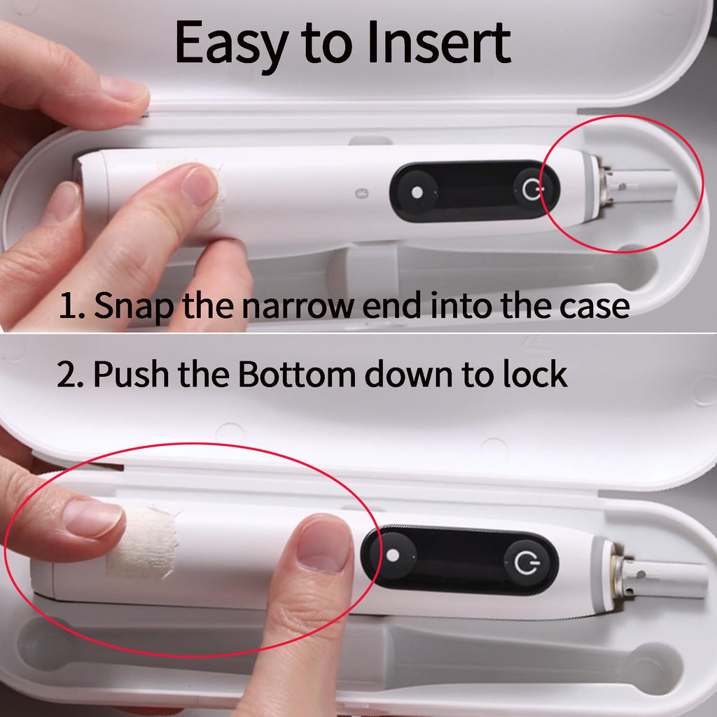 2 Pack Plastic Electric Toothbrush Travel Case A367